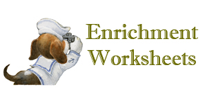 Try a few Jim Harris enrichment worksheets for connecting picture books with basic learning activities.